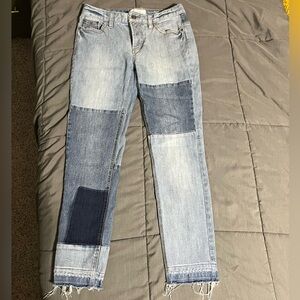 Women's Free People size 28 Patchwork Jeans